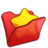 Folder red favourite Icon